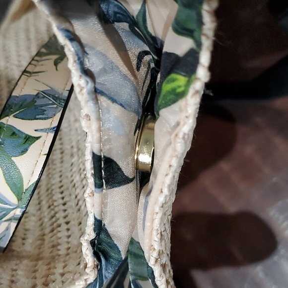 NWT VICTORIA'S SECRET LARGE NATURAL FAUX STRAW TOTE OVERNIGHT BEACH FUN … - Picture 9 of 9